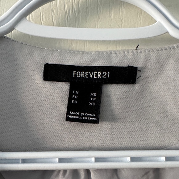 Forever 21 Light Gray Tailored Vest Top - Picture 3 of 4